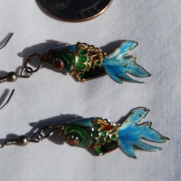 betta fish earrings